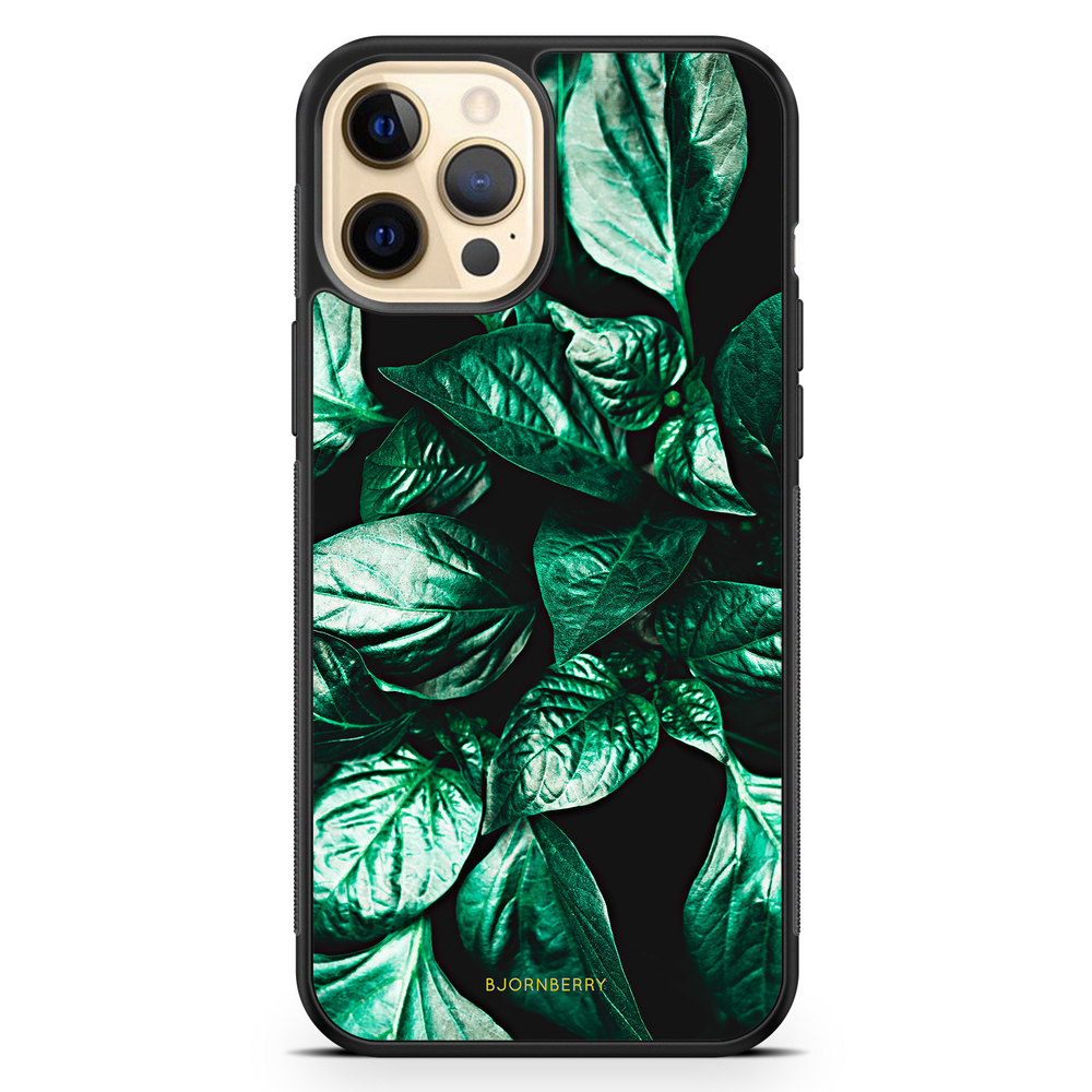 iPhone 12 Pro Max Case - Green Leaves