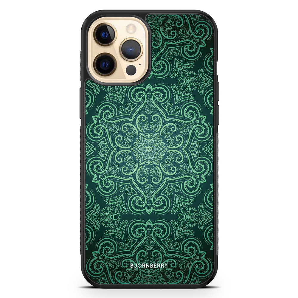 iPhone 12 Pro Max Case - Green Retro Pattern