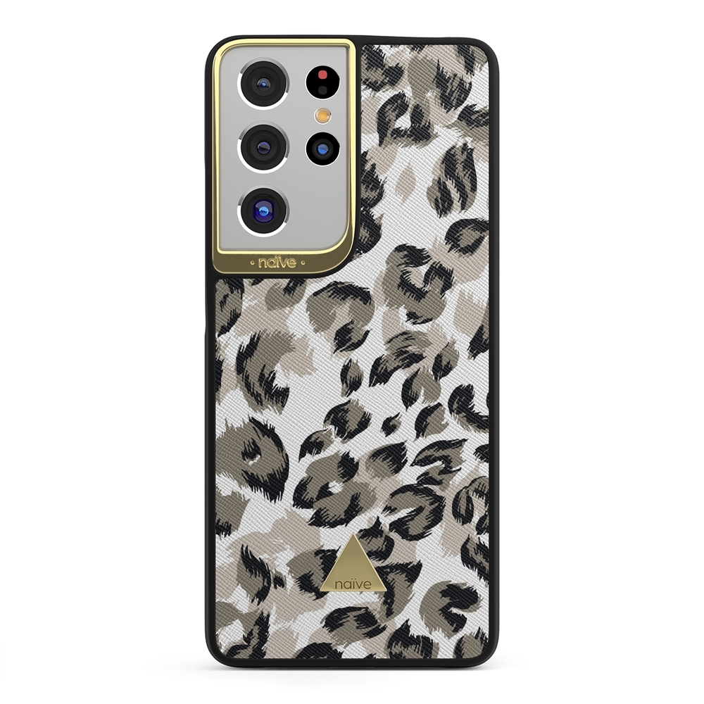 Naive Samsung Galaxy S21 Ultra Case - Snow Leo