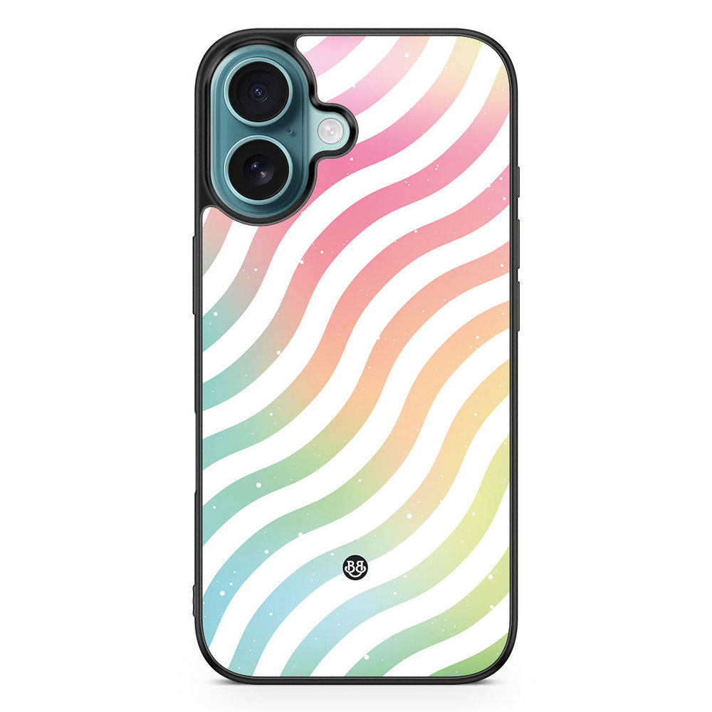 iPhone 16 Case - Wavy Rainbow