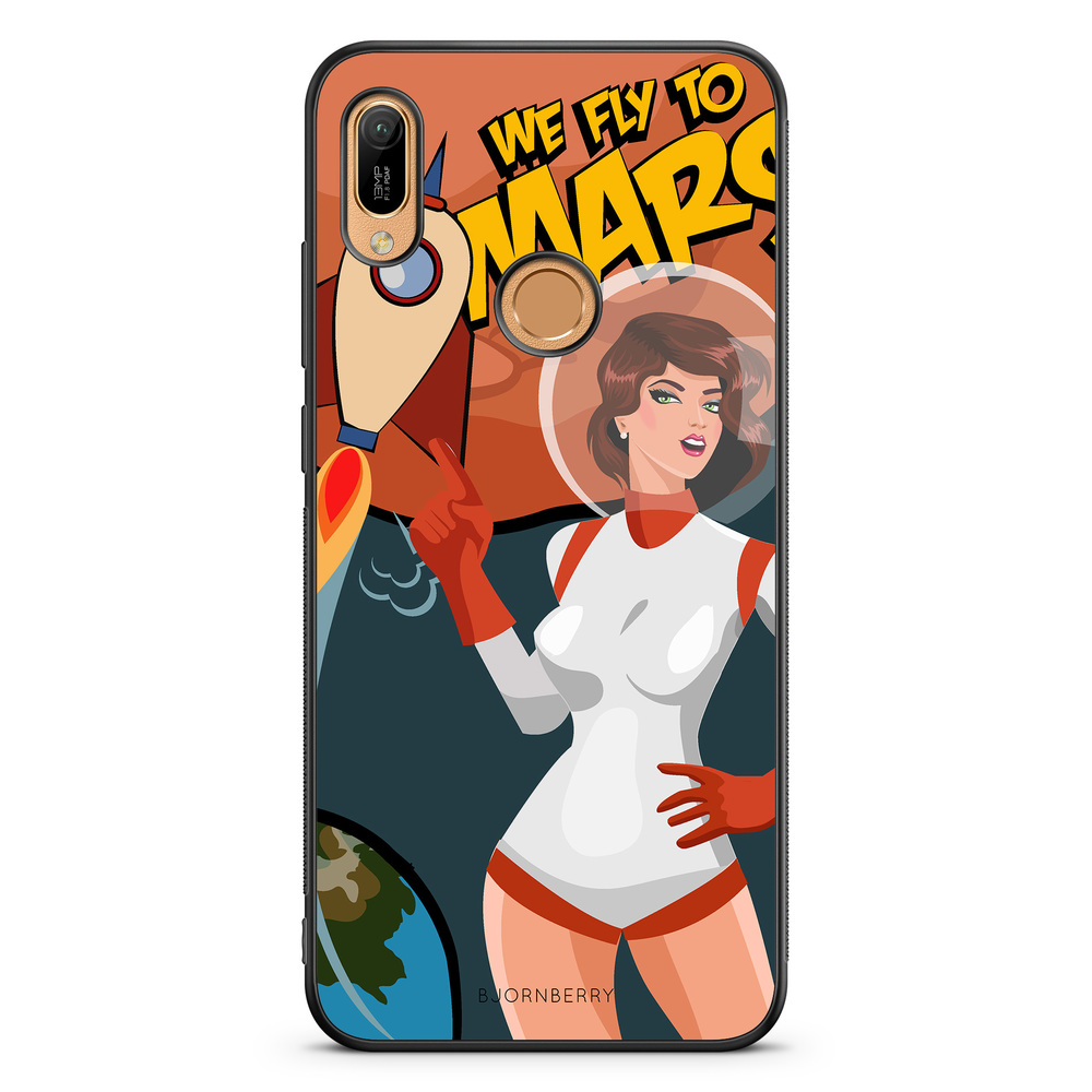 Huawei Y6 2019 Case - We Fly To Mars