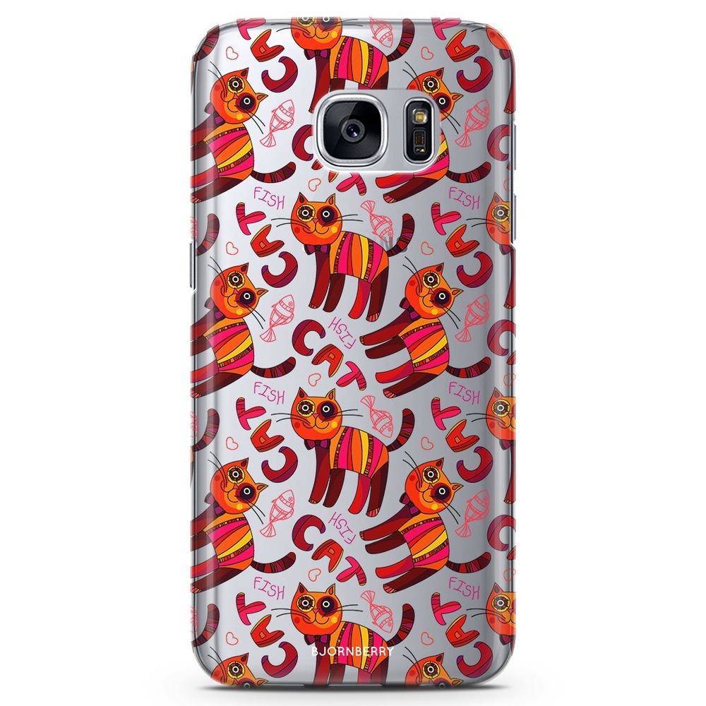 Samsung Galaxy S7 TPU Case - Cat & Fish