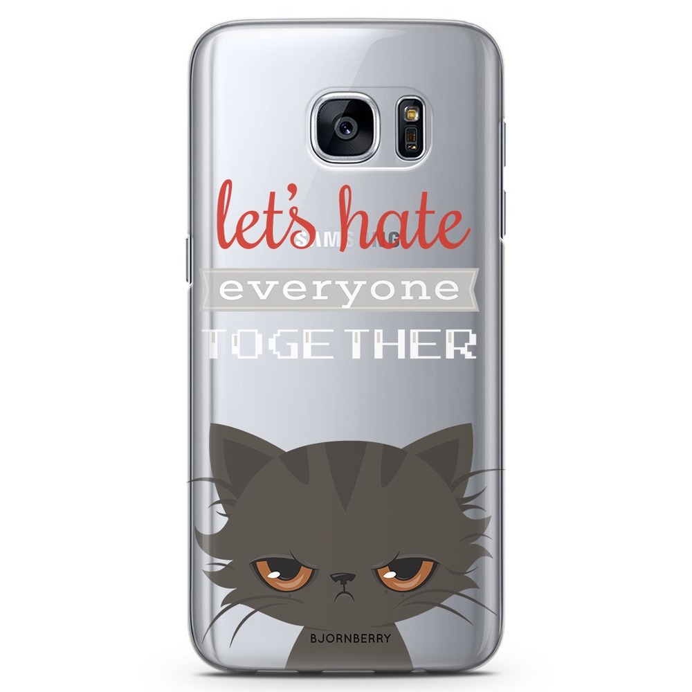 Samsung Galaxy S7 TPU Case - Angry Cat