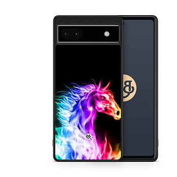 Google Pixel 6a Skal - Flames Horse