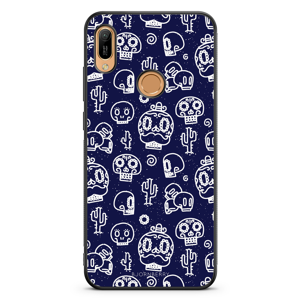 Huawei Y6 2019 Case - Oldschool Skulls