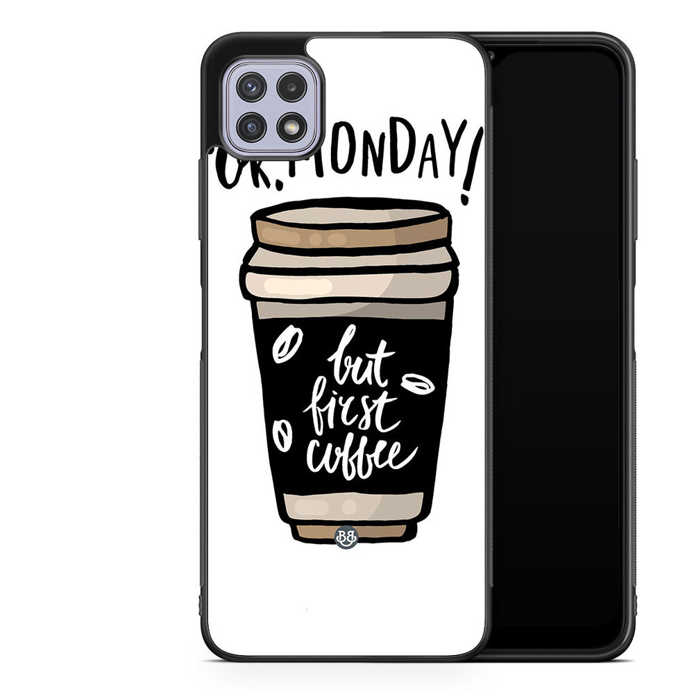 Samsung Galaxy A22 4G Case - But First Coffee