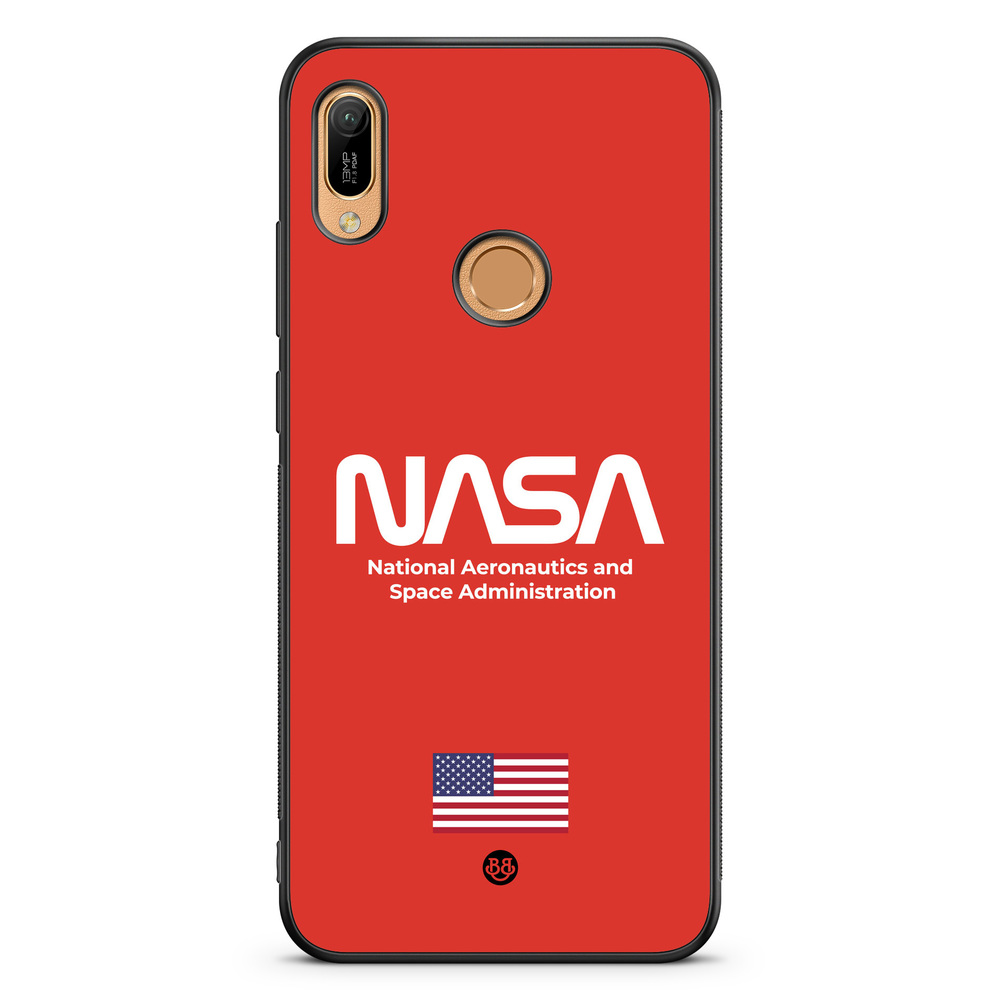 Huawei Y6 2019 Case - NASA Worm Red