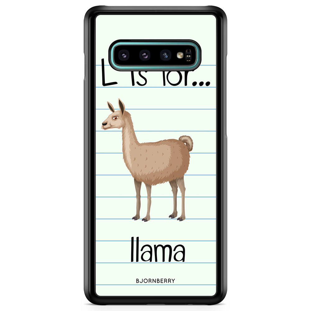 Samsung Galaxy S10 Plus Case - L Is For Llama