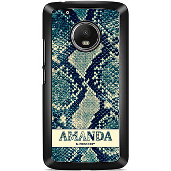Moto G5 Case Custom - Custom Blue Snake