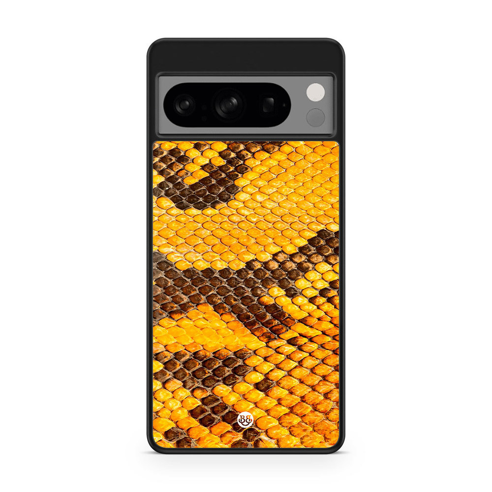 Google Pixel 8 Pro Case - Yellow Snake