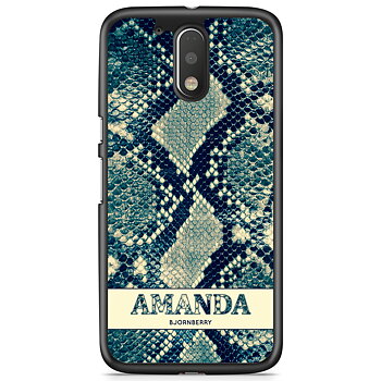 Moto G4/G4 Plus Case Custom - Custom Blue Snake