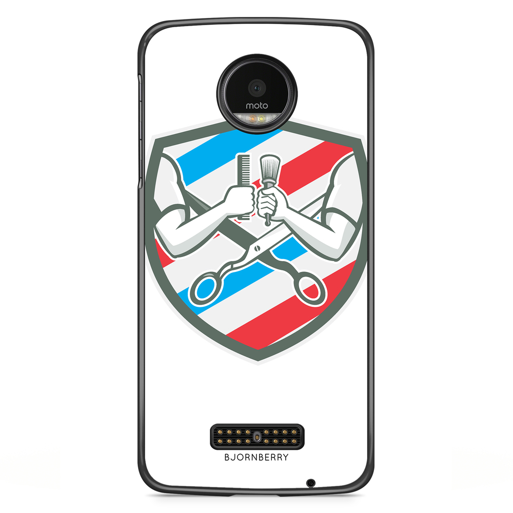 Moto Z2 Play Case - Barber Logo