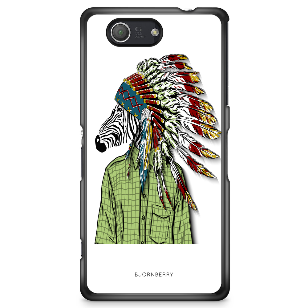 Sony Xperia Z3 Compact Case - Hipster Zebra