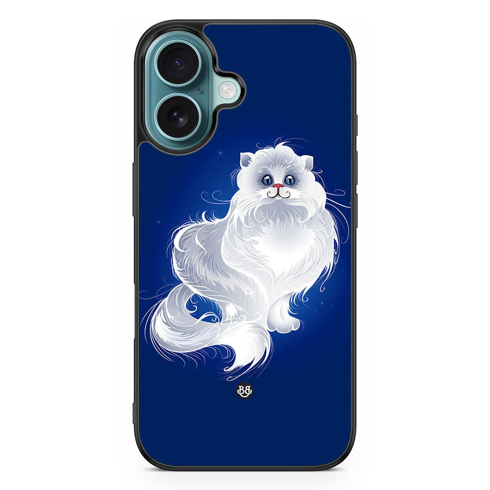 iPhone 16 Case - White Cat