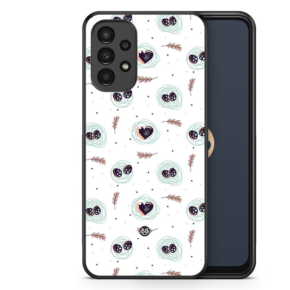 Samsung Galaxy A13 Case - Eggs and Hearts