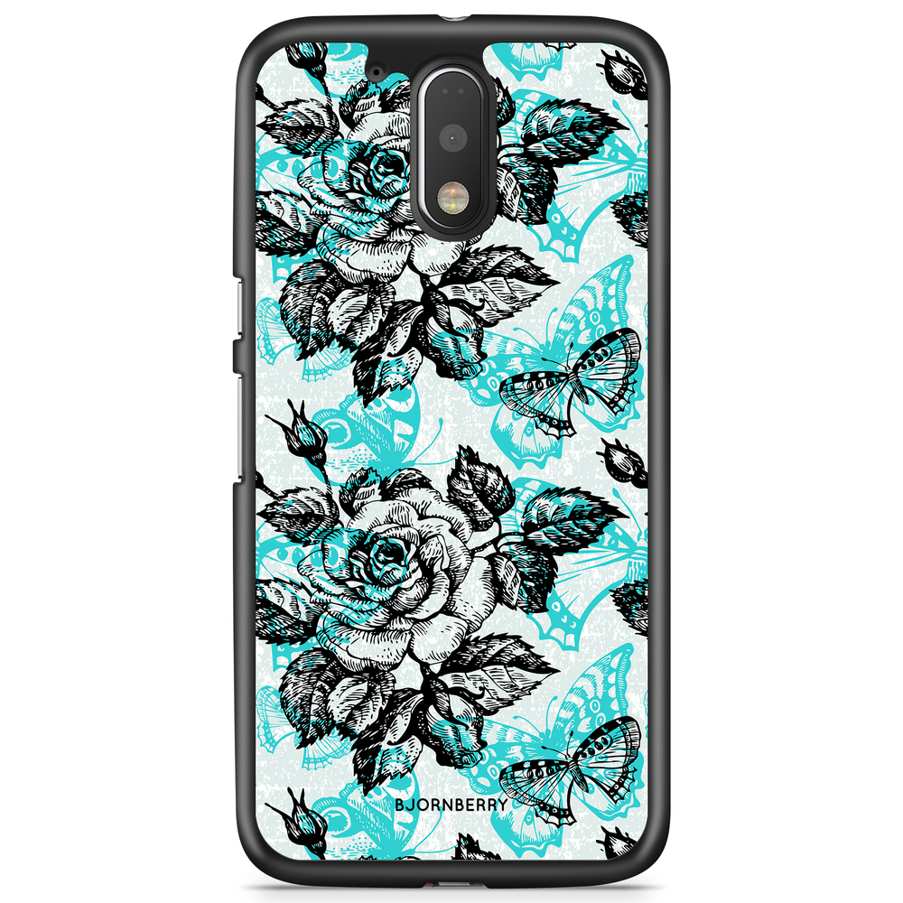 Moto G4/G4 Plus Case - Roses & Butterflies