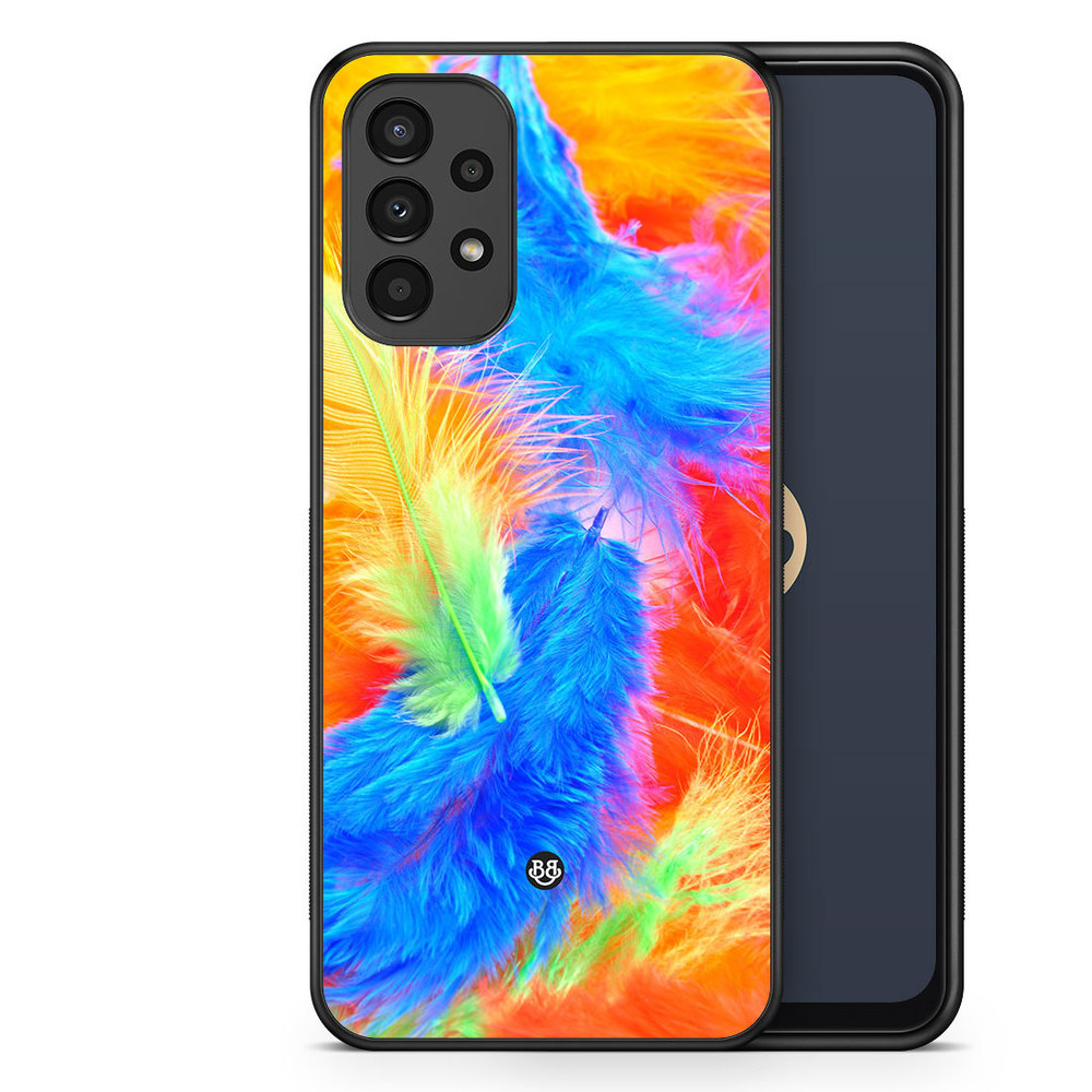Samsung Galaxy A13 Case - Easter Feathers