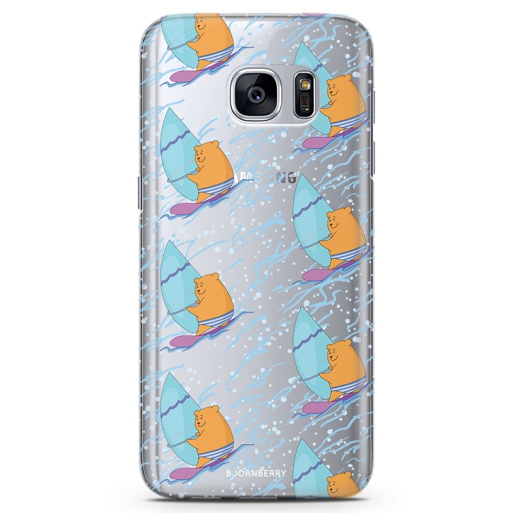 Samsung Galaxy S7 TPU Case - Bear Surfer
