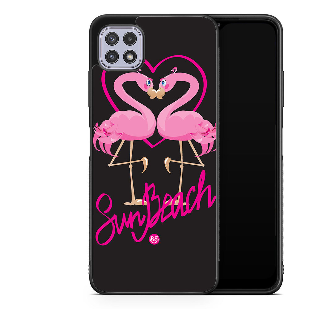 Samsung Galaxy A22 4G Case - Sun Beach Flamingo