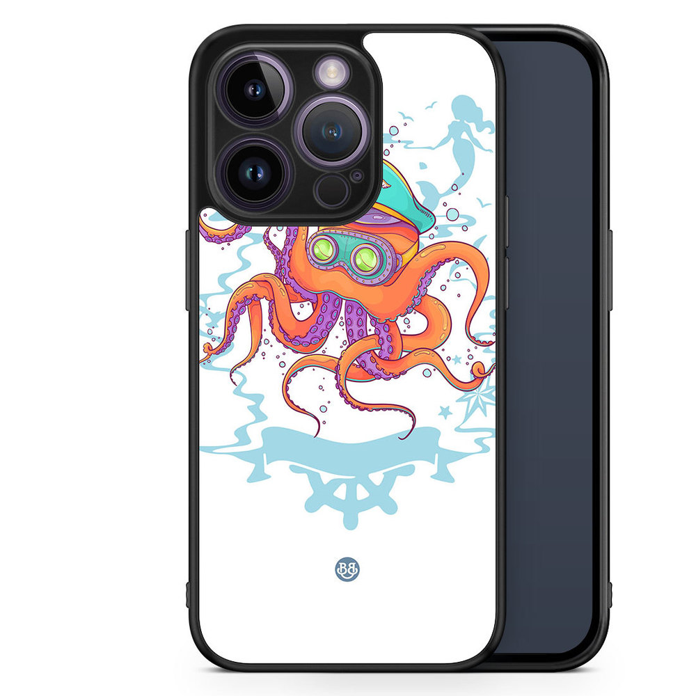 iPhone 14 Pro Case - Captain Octopus