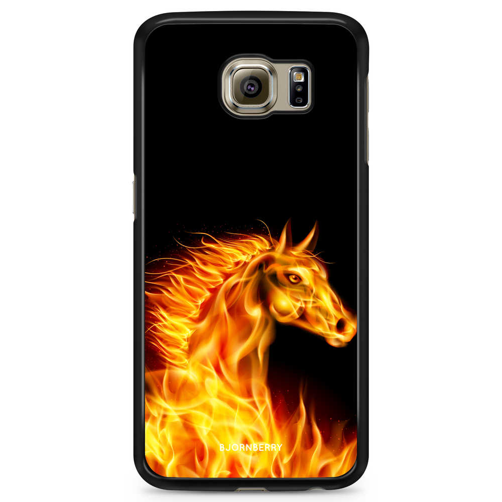 Samsung Galaxy S6 Edge Case - Flames Horse