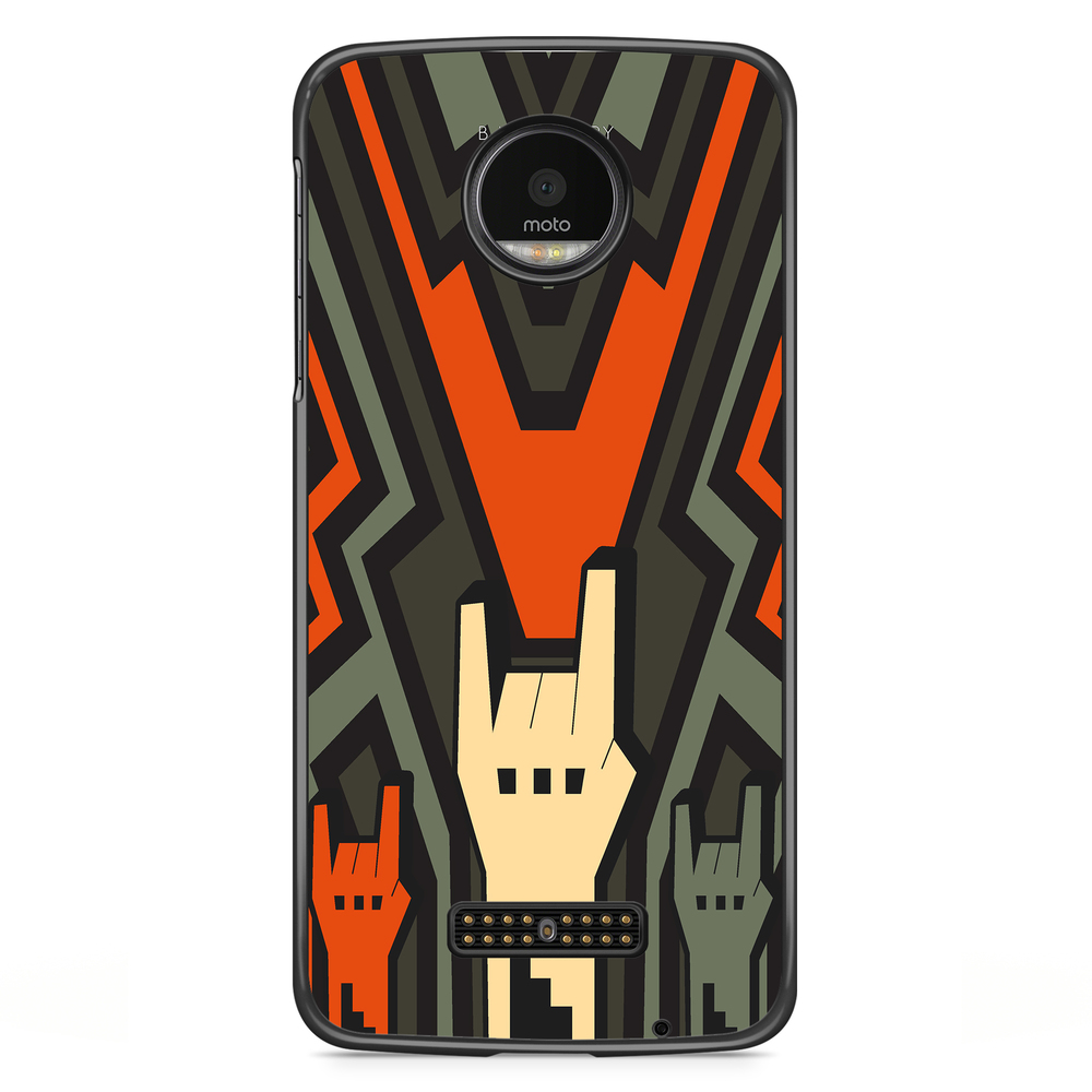 Moto Z2 Play Case - Rock Hands