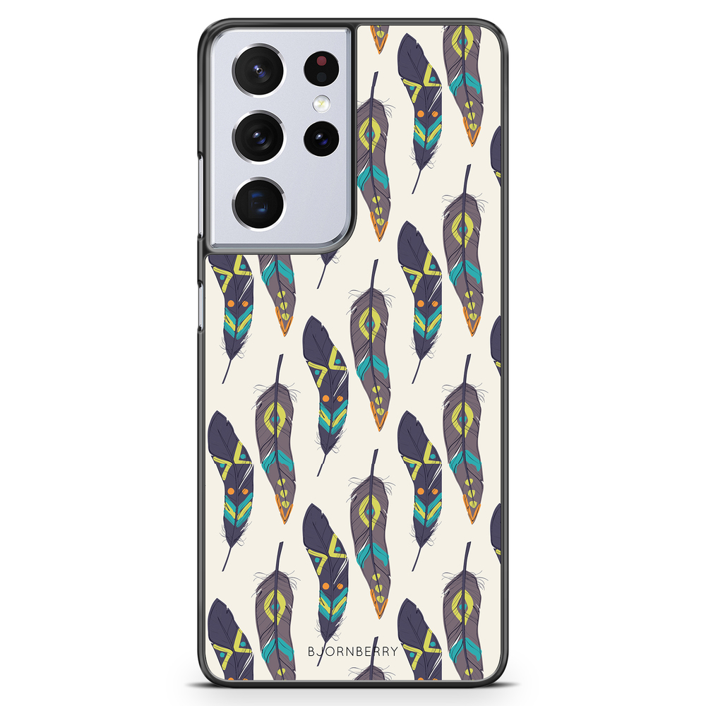 Samsung Galaxy S21 Ultra Skal - Hipster Fjädrar | Mobilskal & Mobilfodral BJORNBERRY