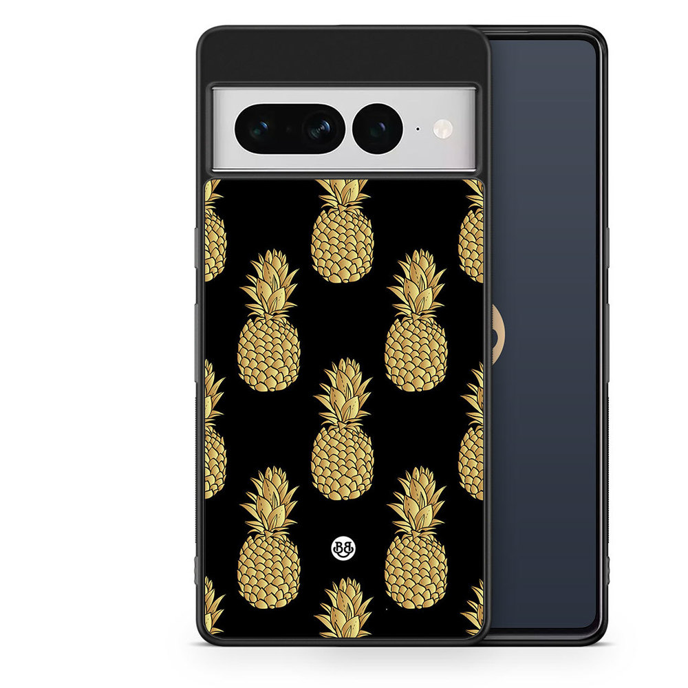 Google Pixel 7 Pro Case - Gold Pineapples