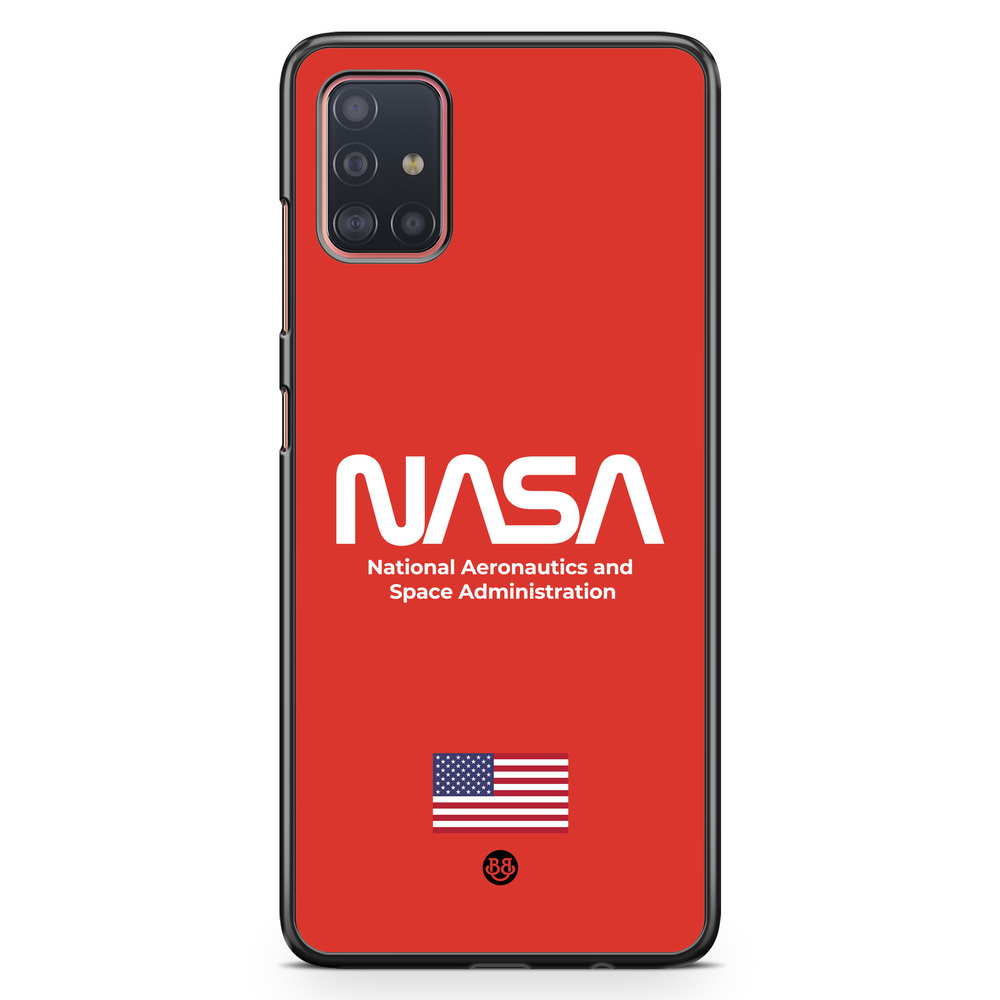 Samsung Galaxy A51 Case - NASA Worm Red