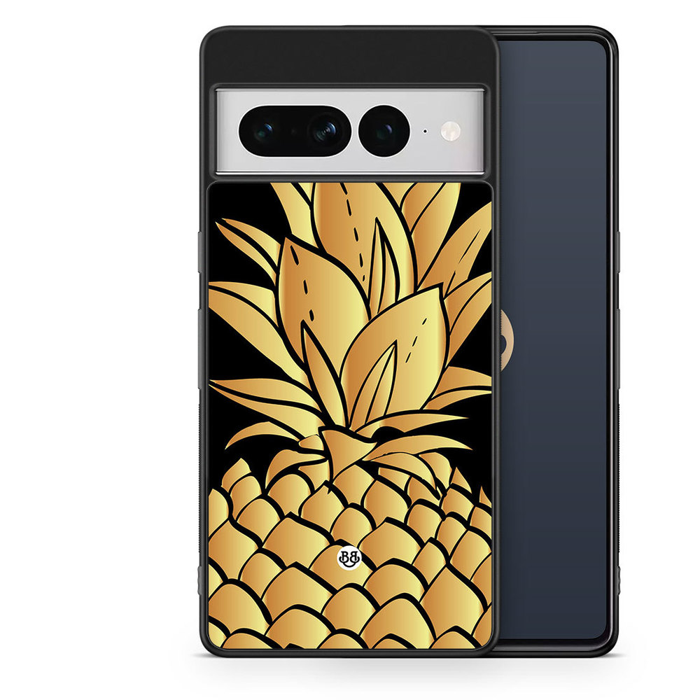 Google Pixel 7 Pro Case - Gold Pineapple