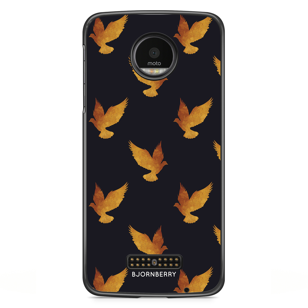 Moto Z2 Play Case - Golden Doves