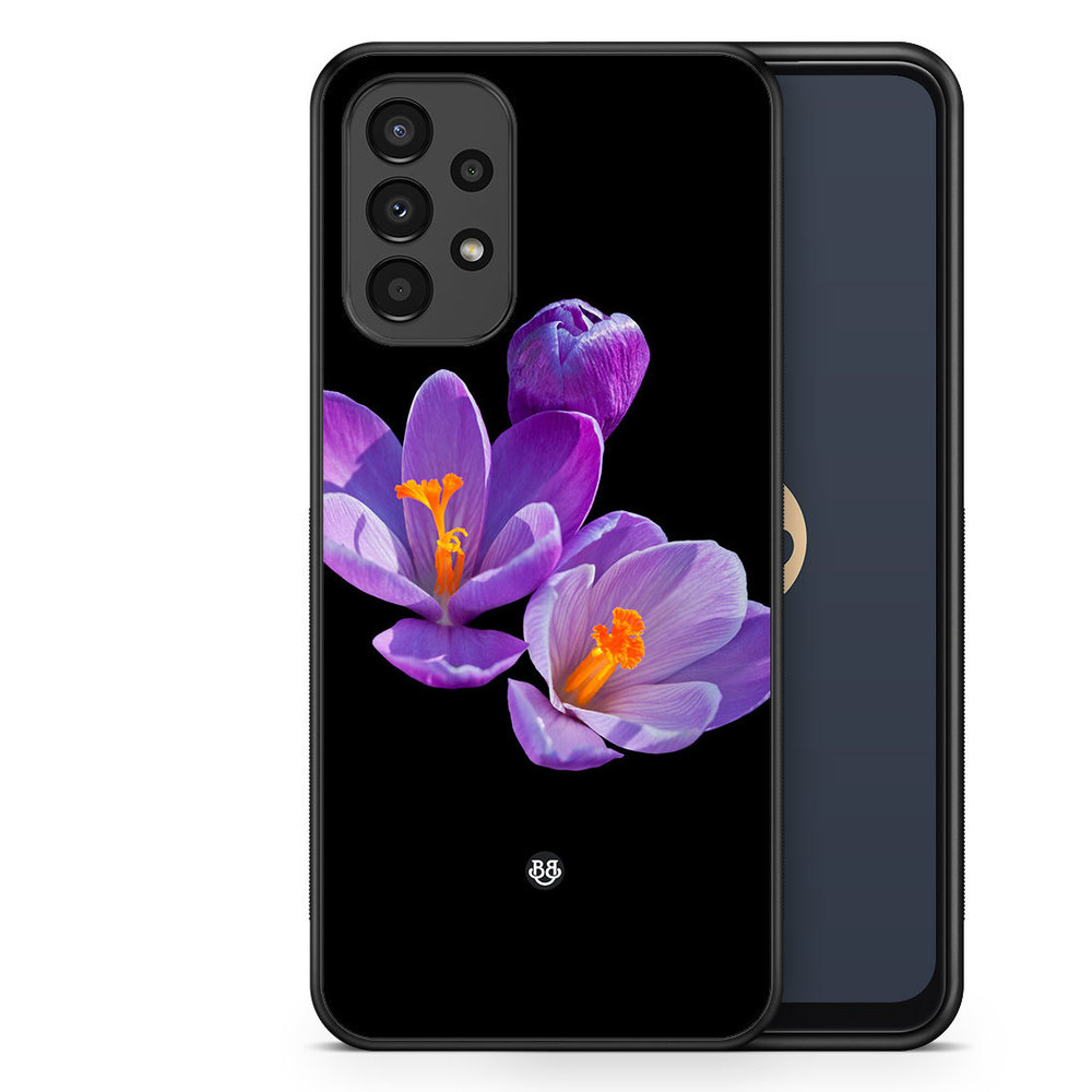Samsung Galaxy A13 Case - Purple Flowers