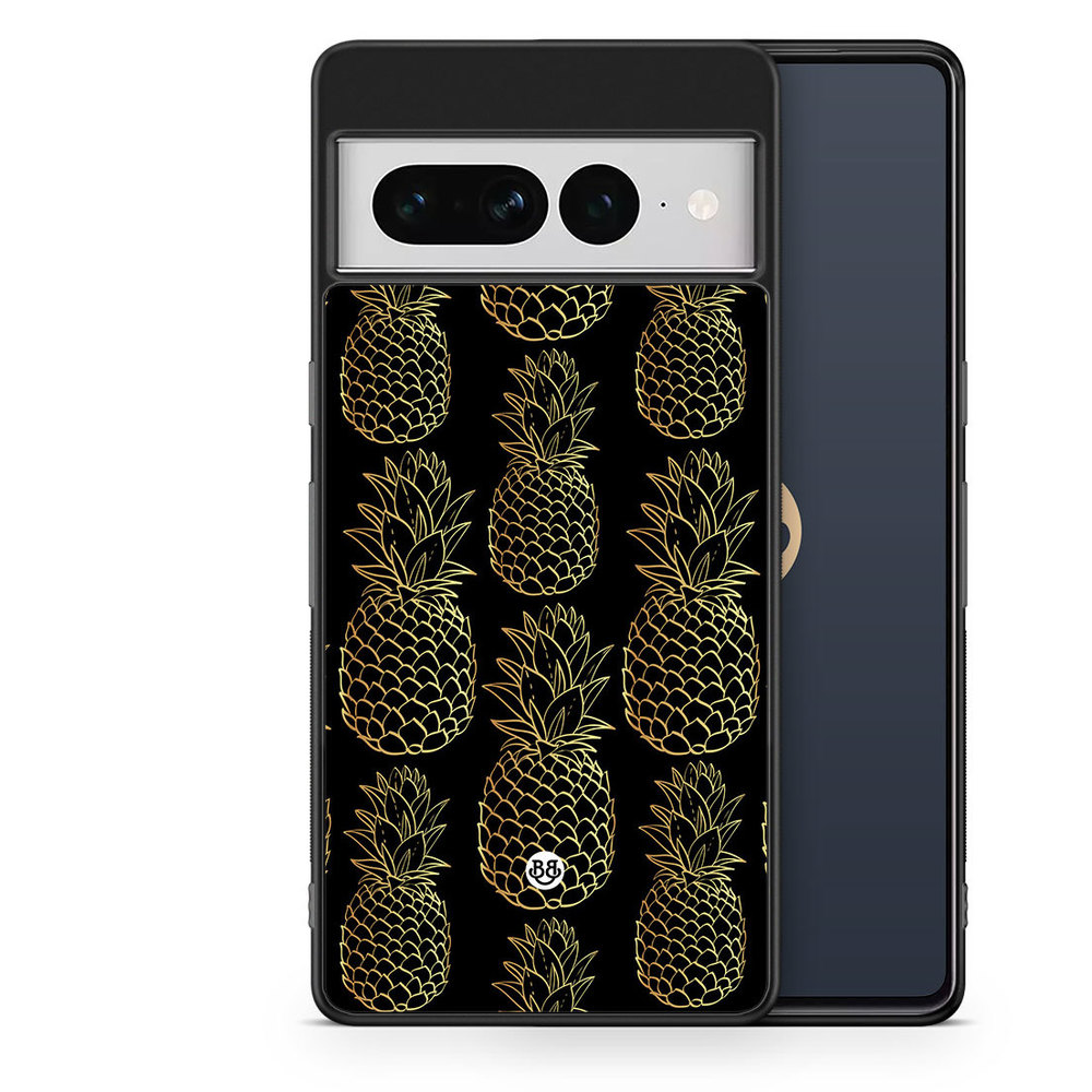 Google Pixel 7 Pro Case - Gold Pineapples