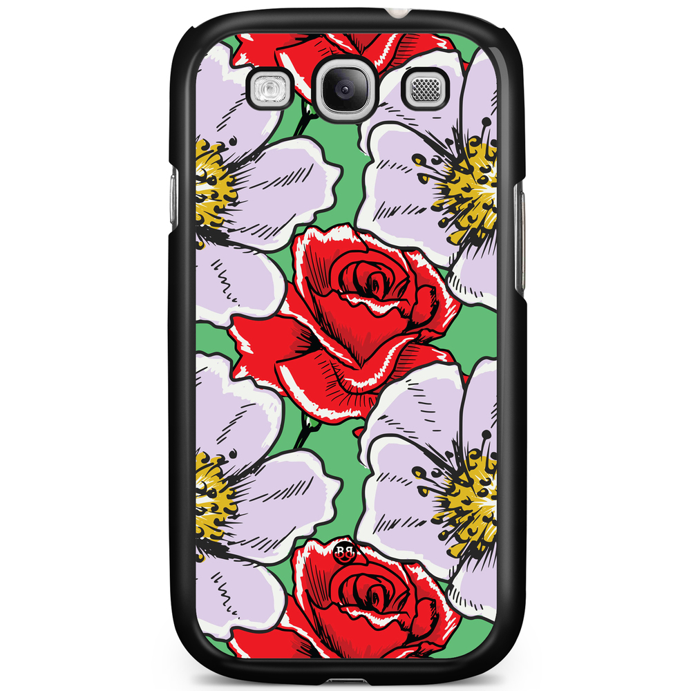 Samsung Galaxy S3 Mini Case - Red & White Floral