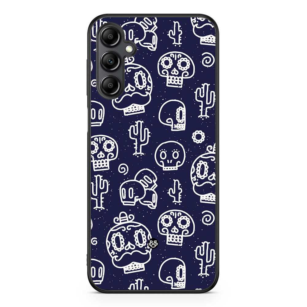 Samsung Galaxy A14 4G/5G Case - Oldschool Skulls