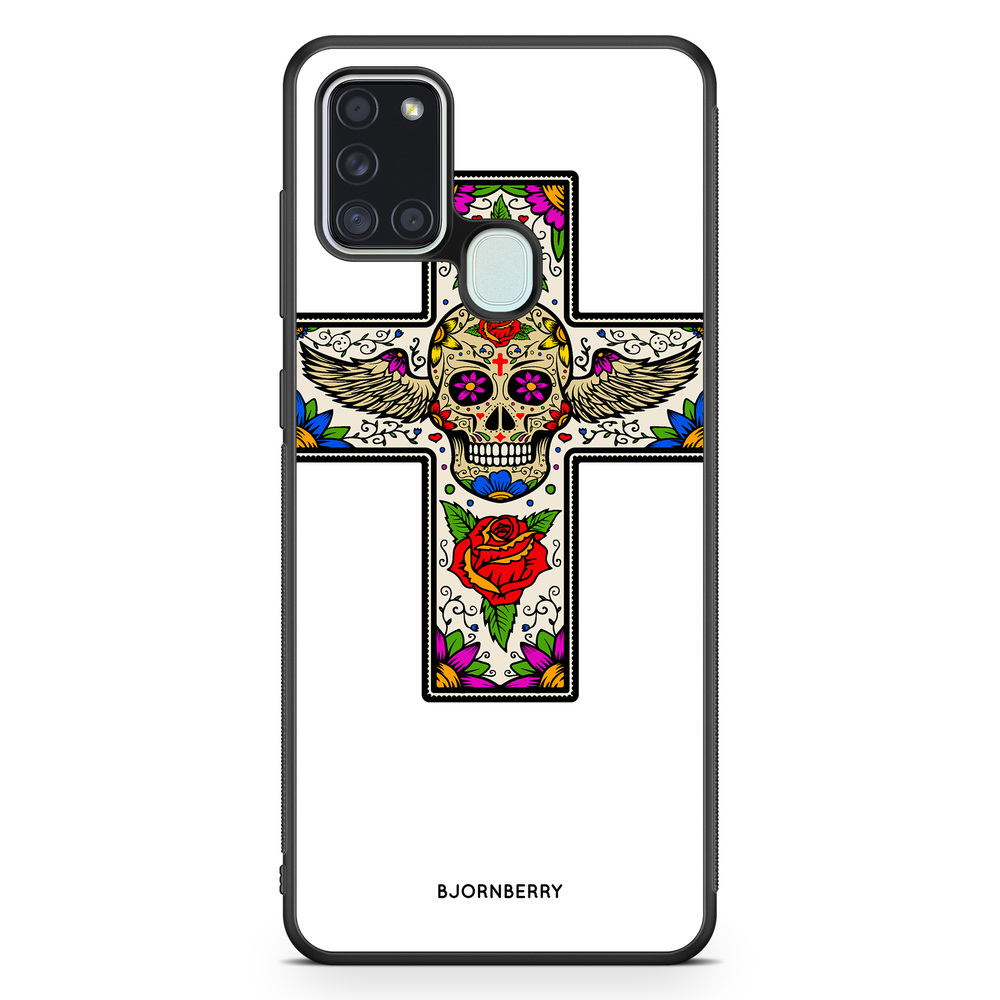 Samsung Galaxy A21s Case - Skull Cross