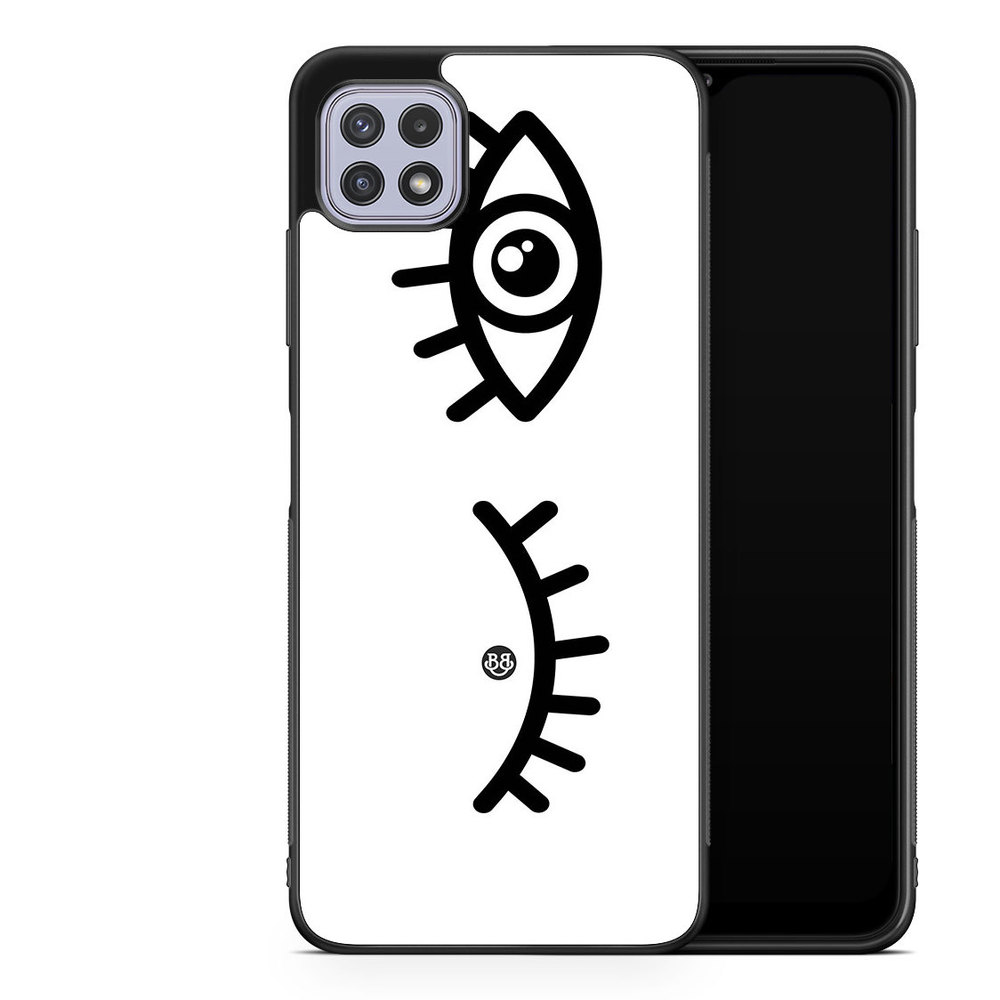 Samsung Galaxy A22 4G Case - Black Eyes