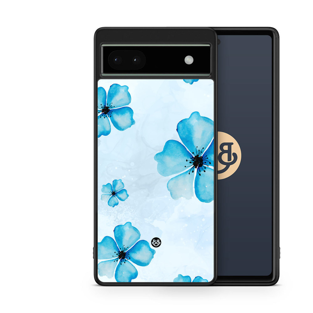 Google Pixel 6a Case - WILD BLOOM - Blue Bloom