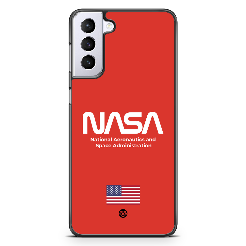 Samsung Galaxy S21 Plus Case - NASA Worm Red