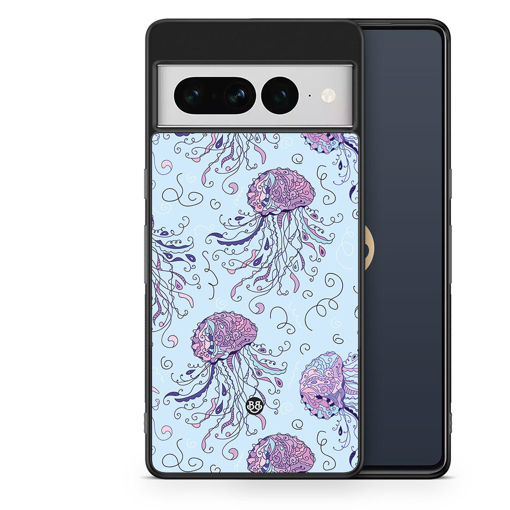 Google Pixel 7 Pro Case - Jellyfish Pattern