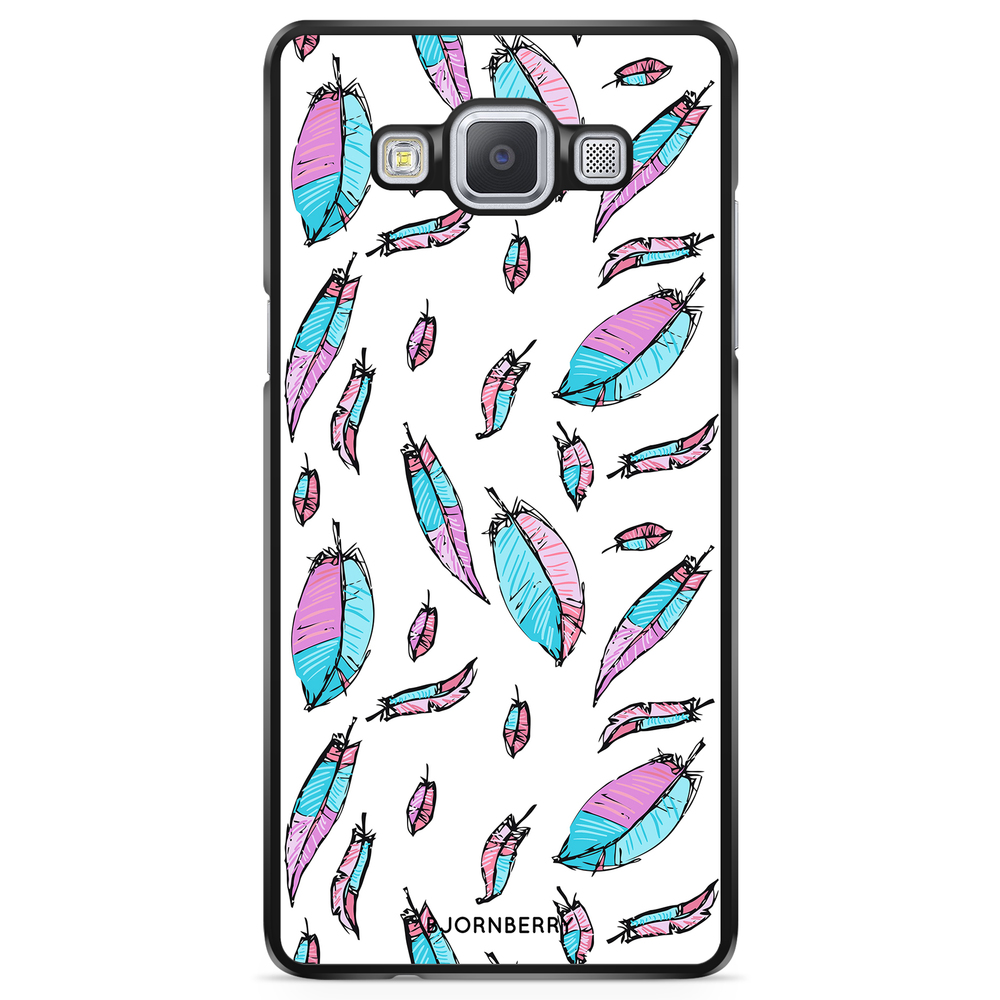 Samsung Galaxy A5 (2015) Case - Pink/Blue Feathers