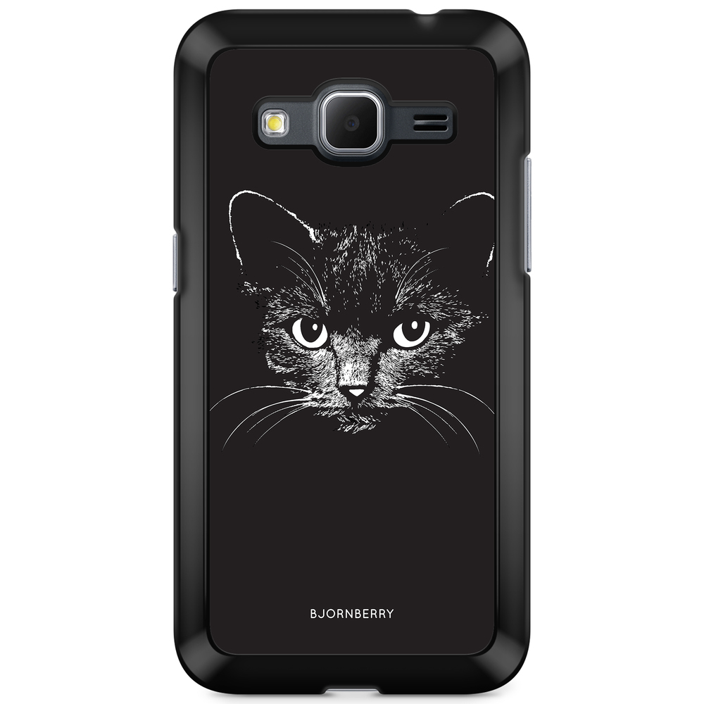 Samsung Galaxy Core Prime Case - Black/White Cat