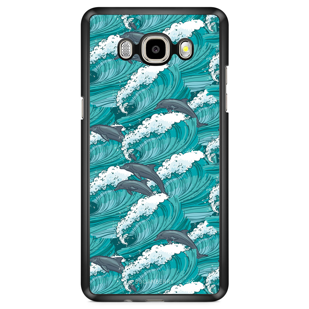 Samsung Galaxy J7 (2016) Case - Waves And Dolphins