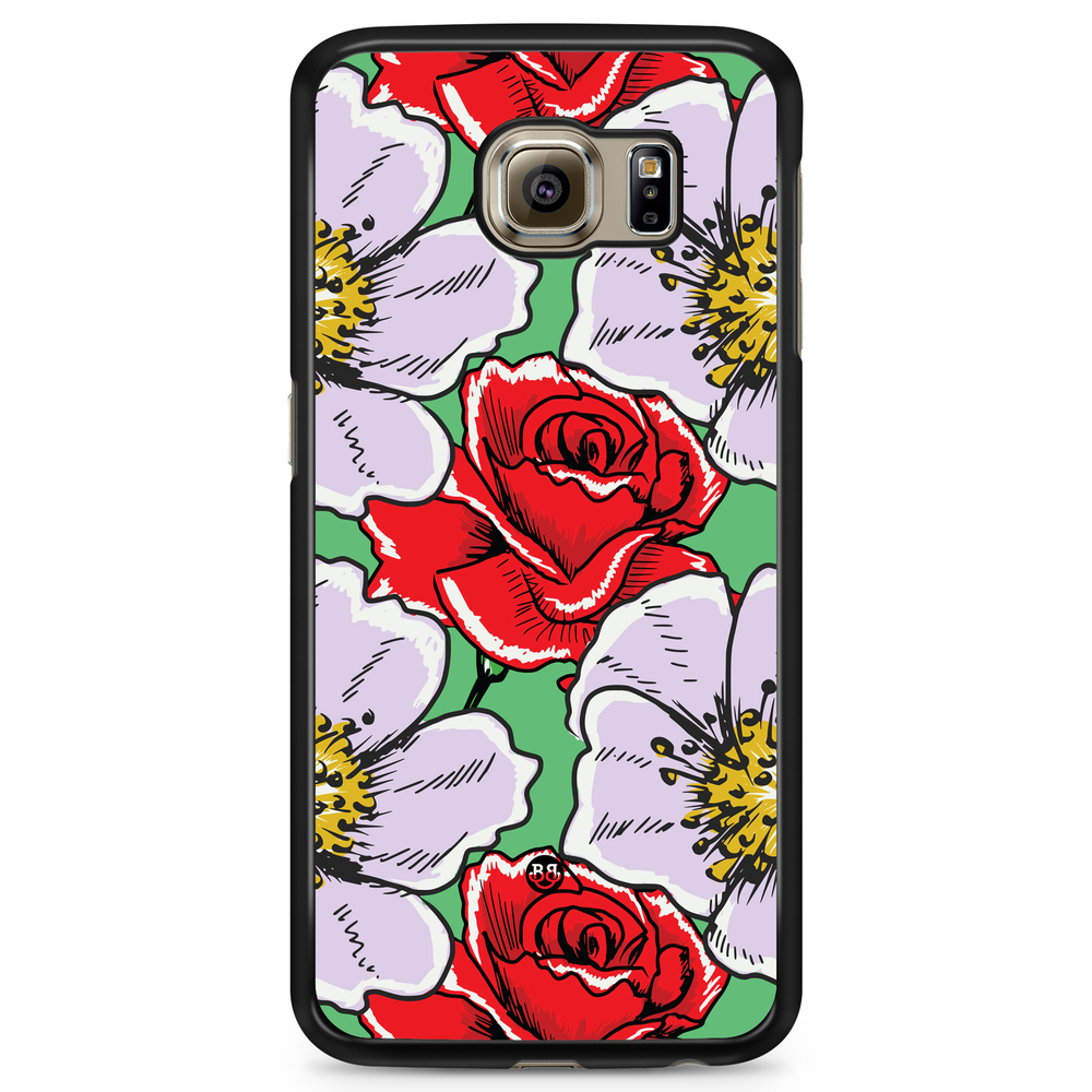 Samsung Galaxy S6 Edge+ Case - Red & White Floral