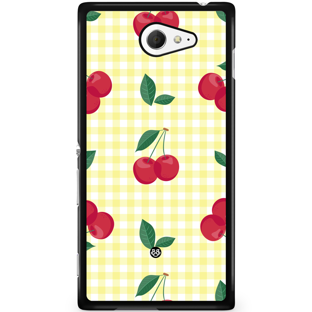 Sony Xperia M2 Aqua Case - SUMMER GARDEN - Cherry Kiss