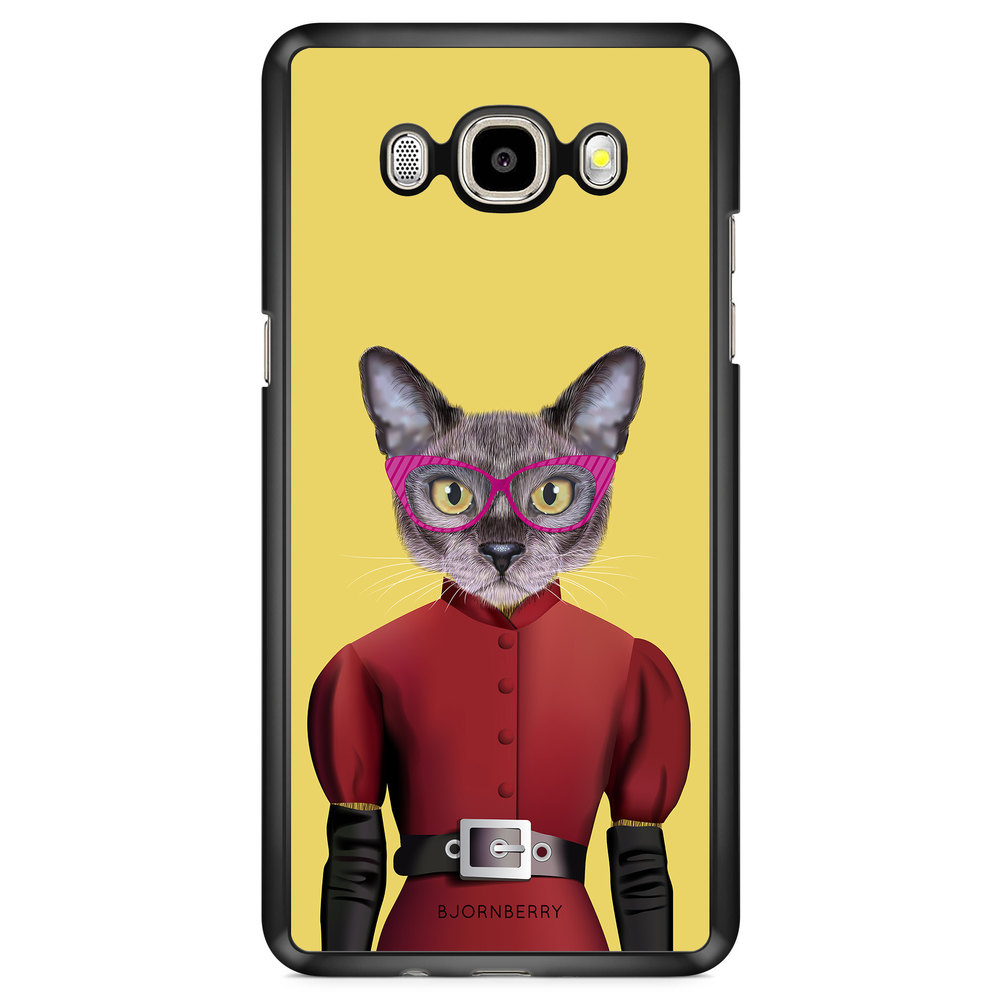 Samsung Galaxy J7 (2016) Case - Hipster Cat