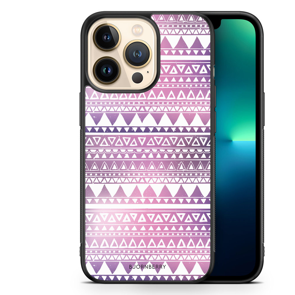 iPhone 13 Pro Case - Purple Aztec
