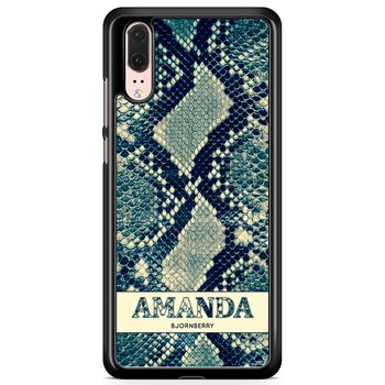Huawei P20 Case Custom - Custom Blue Snake