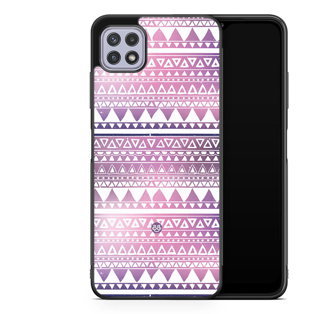 Samsung Galaxy A22 4G Case - Purple Aztec