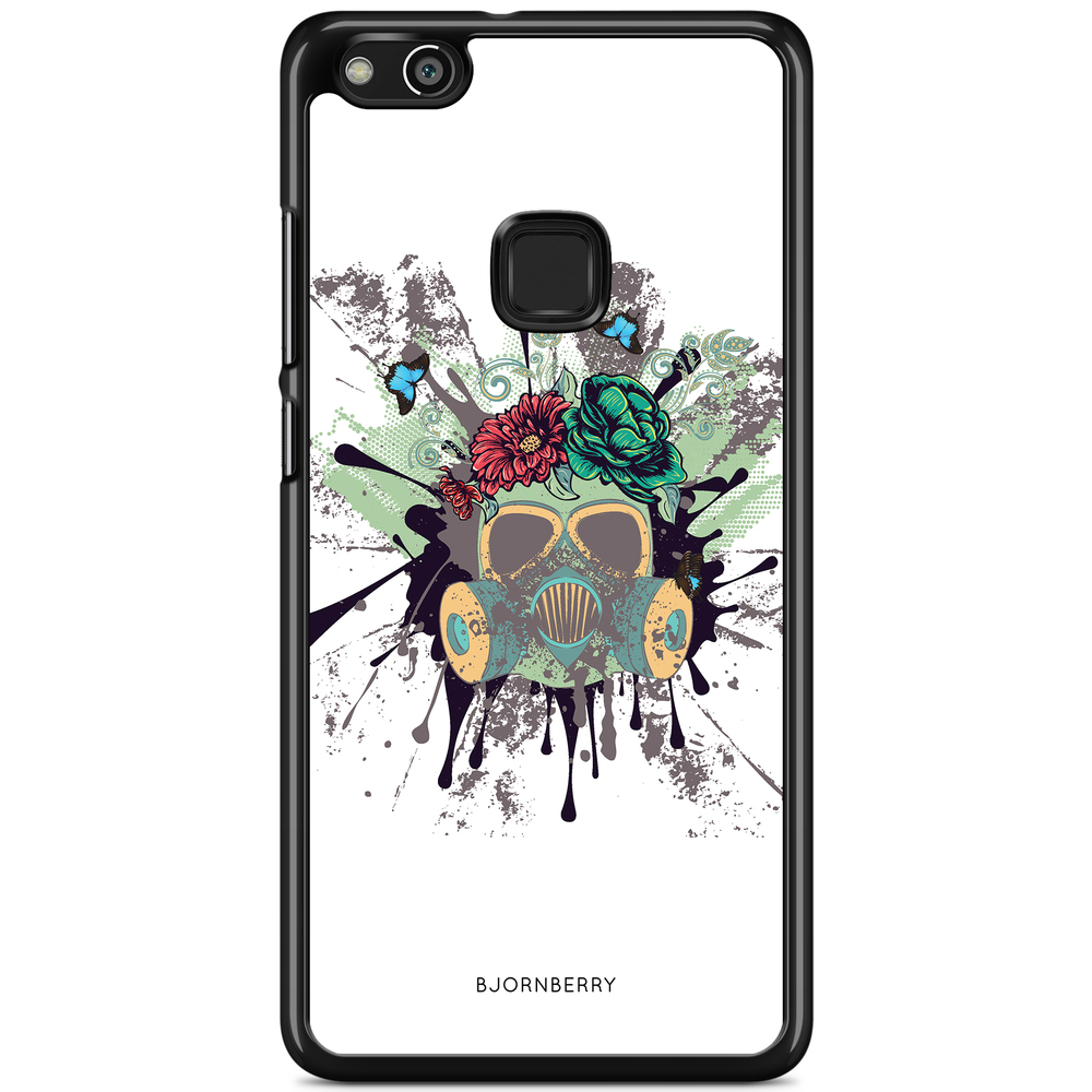 Huawei P10 Lite Case - Gas Mask Flowers